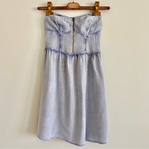 Material Girl Strapless Chambray Dress Size Small